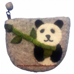 Felt Panda Purse