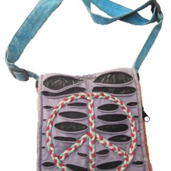 Cotton side bag-peace