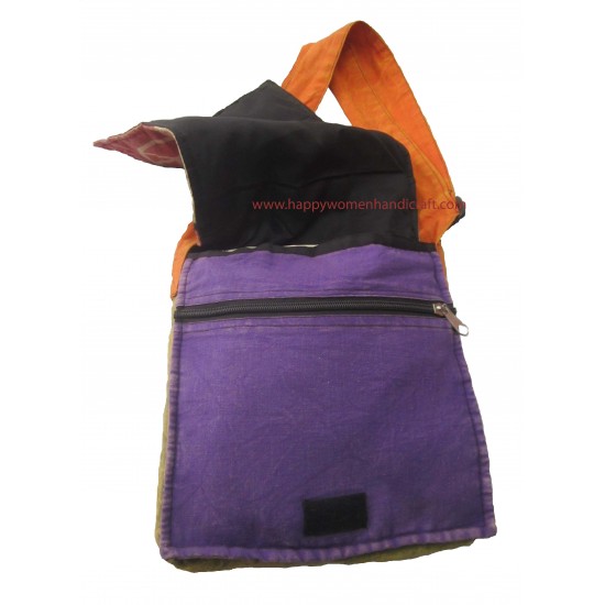 Cotton side bag-peace