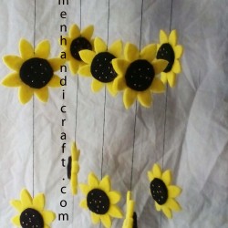 Felt Sun flower Mobile Hanger