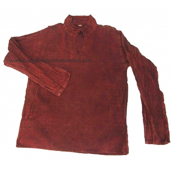 Cotton shirt washed-Adult