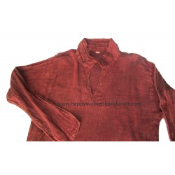 Cotton shirt washed-Adult
