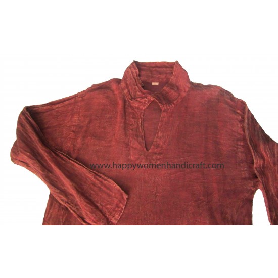 Cotton shirt washed-Adult