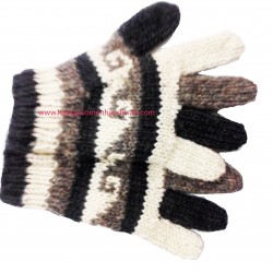 Unisex Woolen 5 Finger Gloves