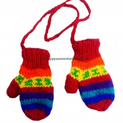 Unisex Woolen children Mitten 5