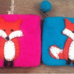 Export quality of Felt Purse-Fox