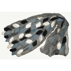 Leaf design merino wool scarf/Hot selling Fair made scarf in Nepal