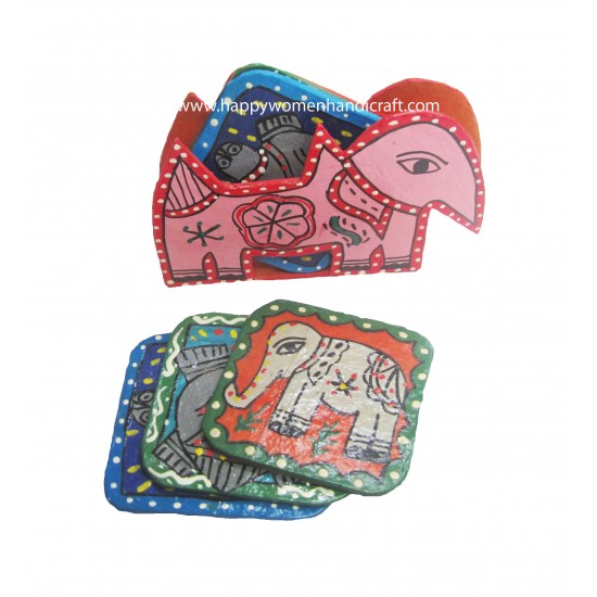 Mithila Elephent Coaster set