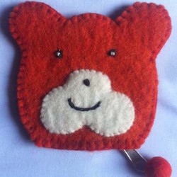 Felt Cat shape Purse