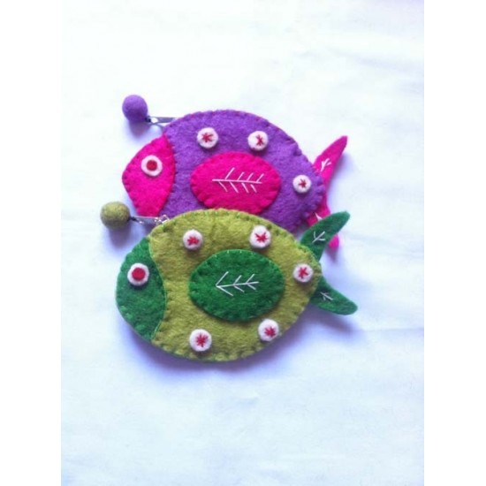 Felt Fish Shape Purse