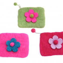 Felt one flower Purse Felt one flower Purse