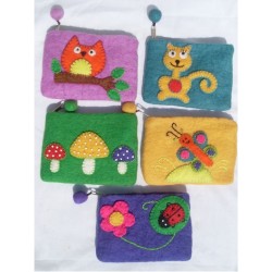 Felt Mixed Purse