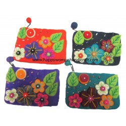 Felt Flower purse