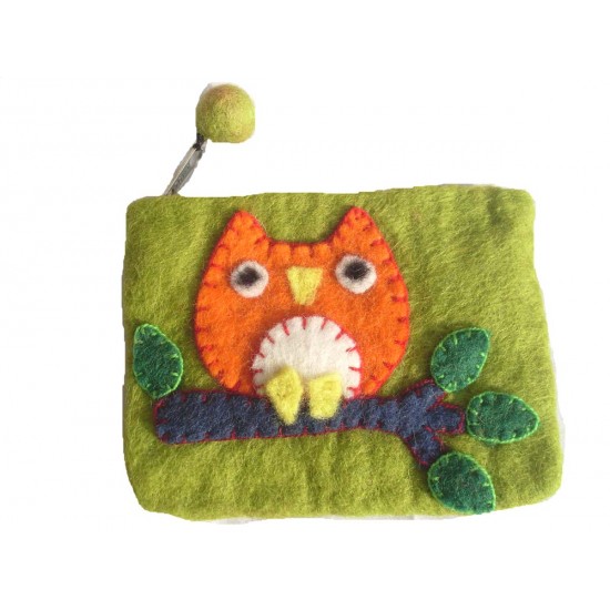 Felt Owl Purse