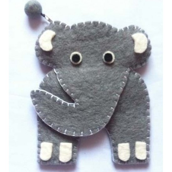 Felt Elephent Shape Purse
