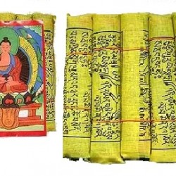 Small Tibetan Prayer Flag is made in Nepal from polyester/Tibetan Healing Prayer Flags/Traditional Prayer Flags set