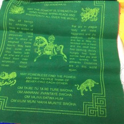 Big Fine Cotton Tibetan Prayer Flags-English Version