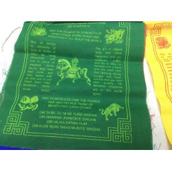 Big Fine Cotton Tibetan Prayer Flags-English Version