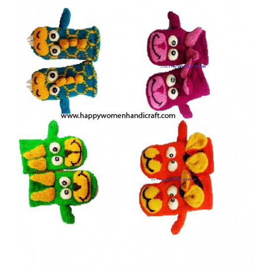 unisex  woolen mitten mixed design14